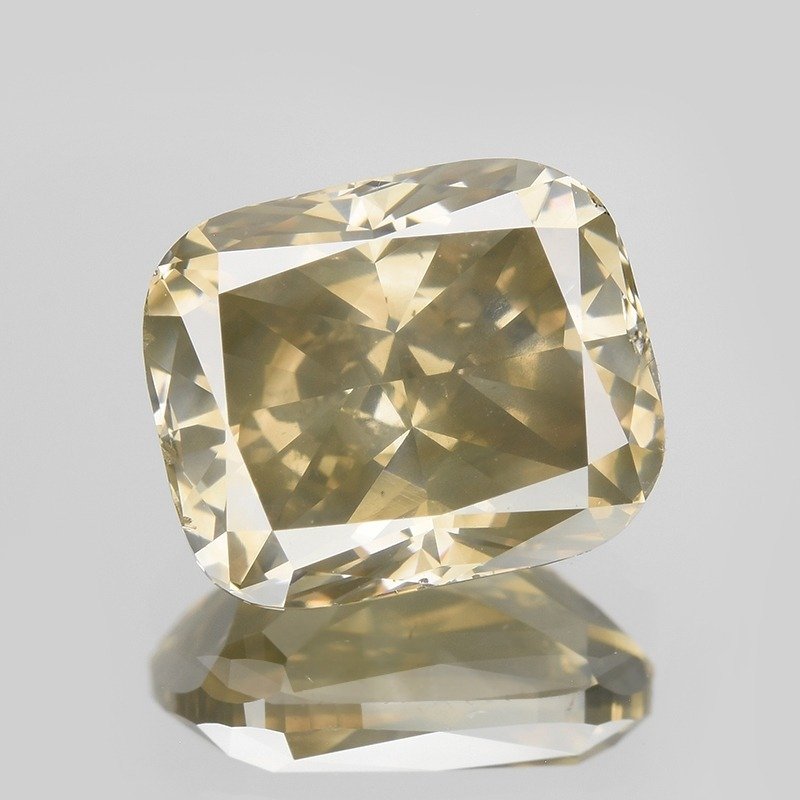 1 pcs Diamante  (Color natural)  - 2.04 ct - Cojín - I1 - Antwerp Laboratory for Gemstone Testing (ALGT) #2.1