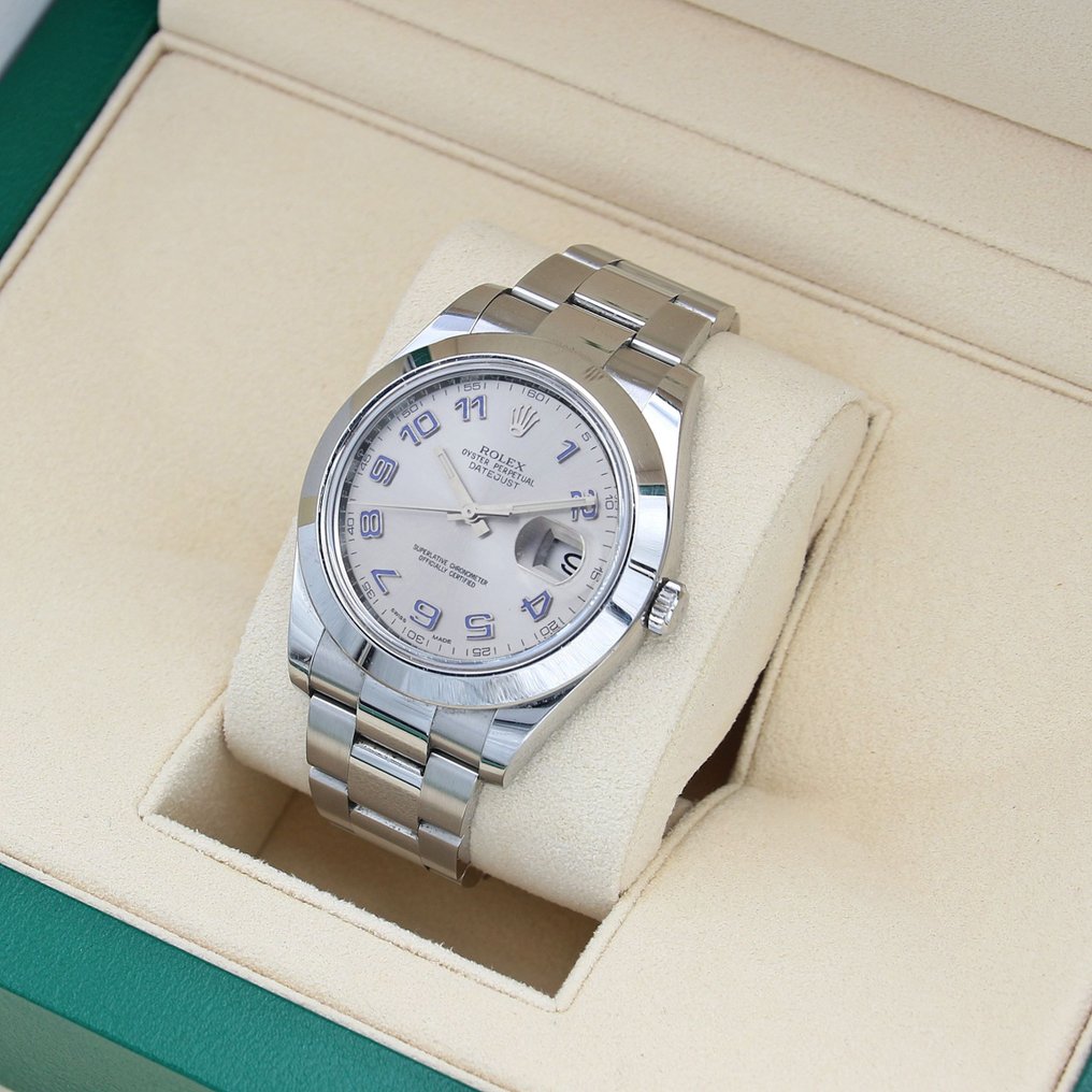 Rolex - Datejust II - Silver with Blue Numerals Dial - 116300 - Unisex - 2011-presente #1.2