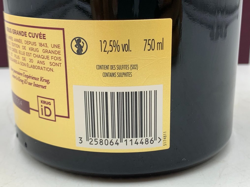 Krug, Grande Cuvée 171 Ème Édition with 2 glasses "Limited Edition" - Σαμπάνια Brut - 1 Î¦Î¹Î¬Î»Î· (0,75L) #3.3