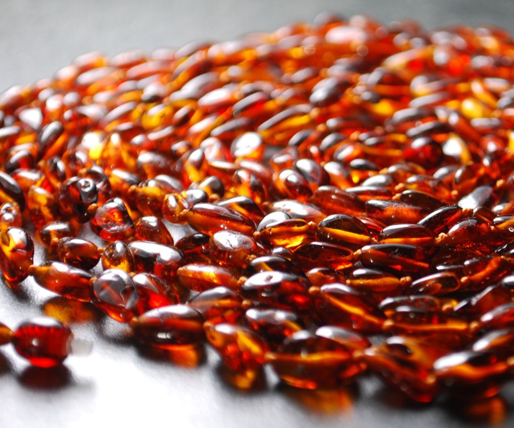 Εξαιρετικά μακρύ κολιέ από κεχριμπάρι 120 εκ. - Βαλτικό κεχριμπάρι - Λιθουανία - τέλη του 20ού και αρχές του 21ου αιώνα #2.1