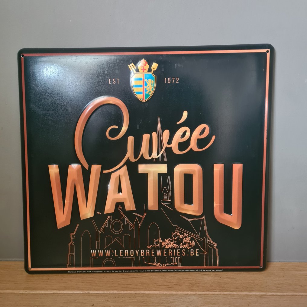 Cuvée Watou - Leroy - Mainoskyltti - Metalli #1.0