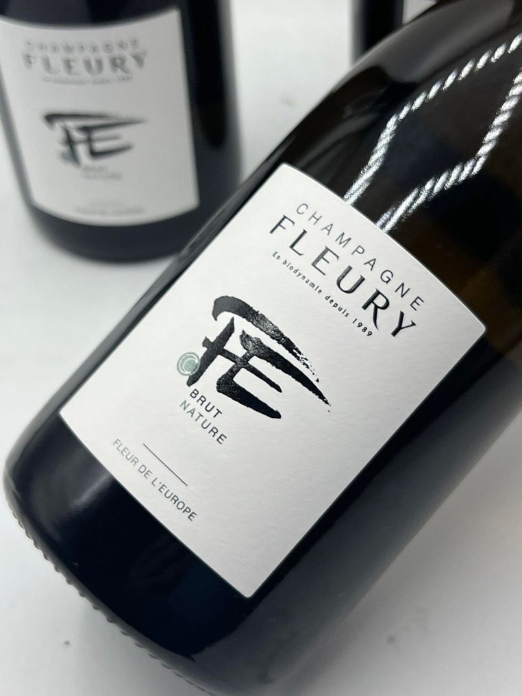 Fleury, Fleur de l'Europe - Champagne Brut Nature - 3 Bottles (0.75L) #1.0