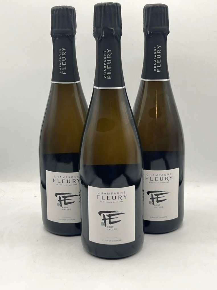 Fleury, Fleur de l'Europe - Champagne Brut Nature - 3 Bottles (0.75L) #1.0