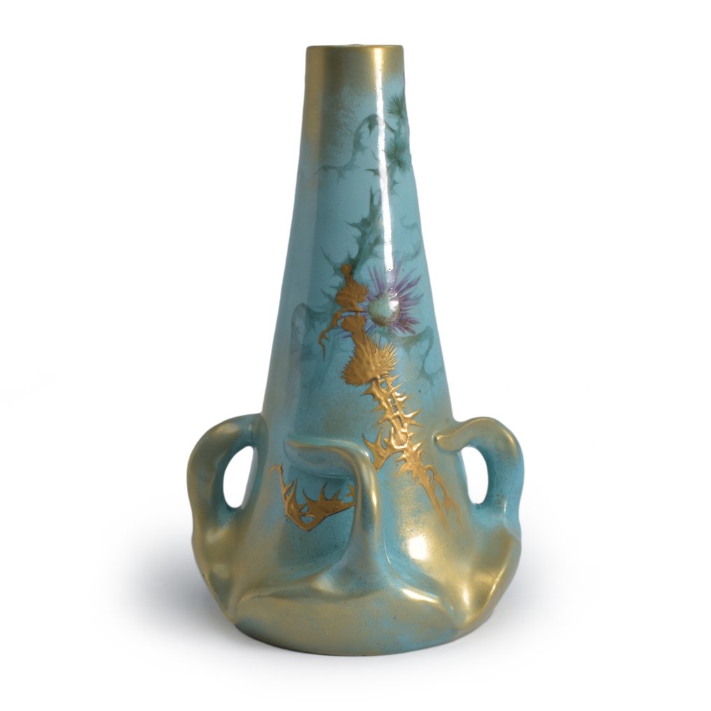 Clément Massier - Vase -  Chardon  - Keramik #1.1