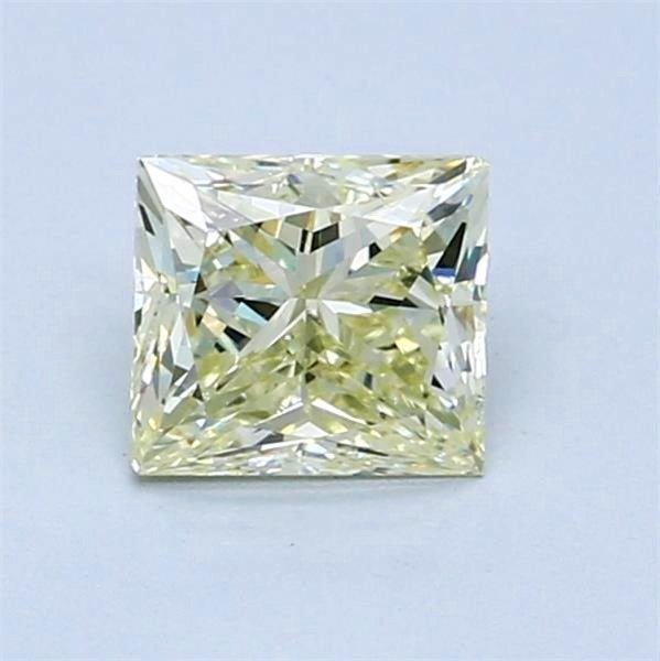1 pcs Diamant  (Naturfarget)  - 1.00 ct - Firkant - Light Gul - VS2 - Antwerp International Gemological Laboratories (AIG Israel) #1.1