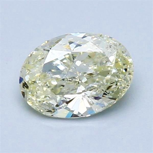 1 pcs 鑽石  (天然彩色)  - 1.11 ct - 橢圓形 - Light 黃色 - SI1 - Antwerp International Gemological Laboratories (AIG Israel) #1.1