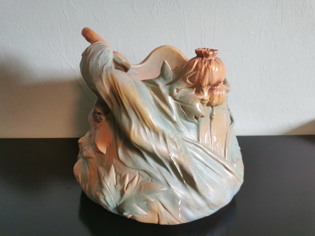 Vallauris - Delphin Massier - Jardinière - Agyagedény #4.3