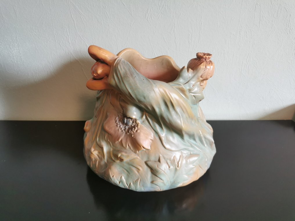 Vallauris - Delphin Massier - Jardinière - Agyagedény #3.2