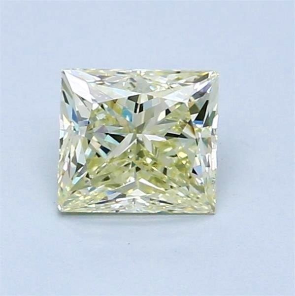1 pcs Diamant  (Naturfarget)  - 1.00 ct - Firkant - Light Gul - VS2 - Antwerp International Gemological Laboratories (AIG Israel) #1.2
