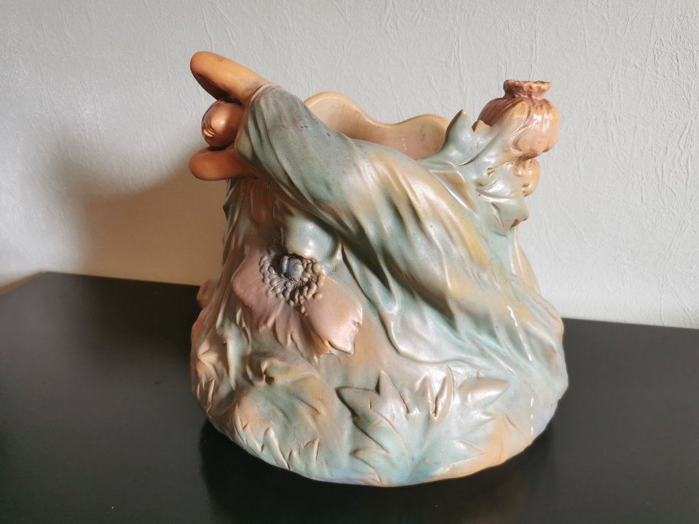 Vallauris - Delphin Massier - Jardinière - Agyagedény #1.0