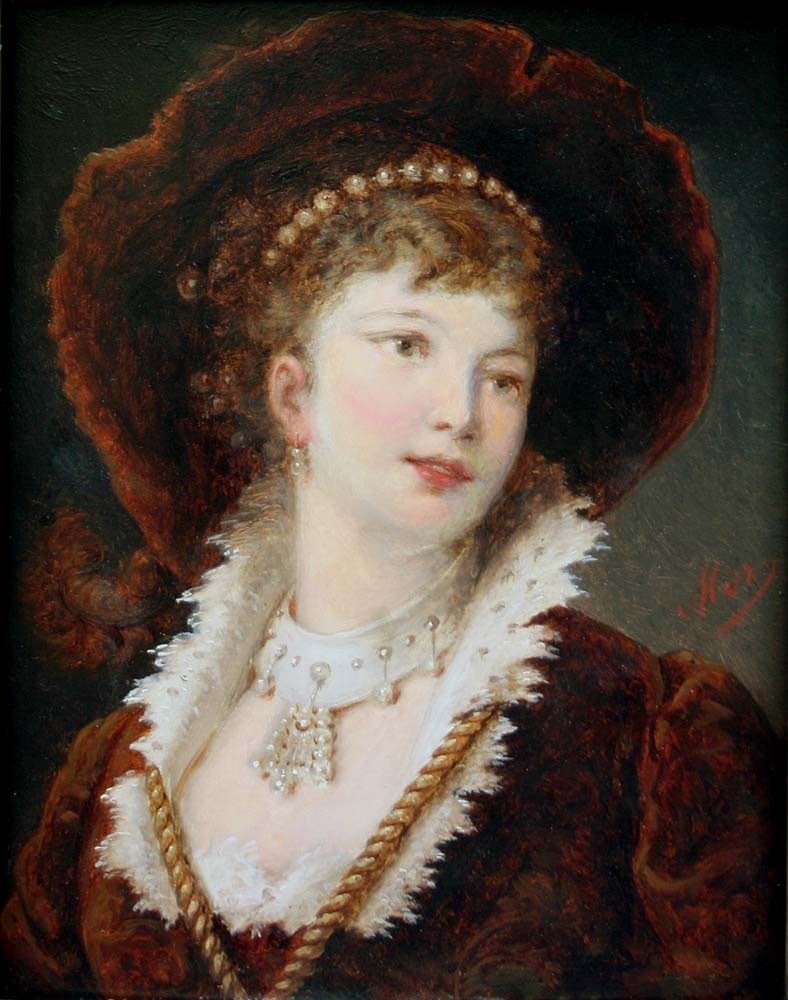 Austrian school (XIX) - An elegant Lady #1.0