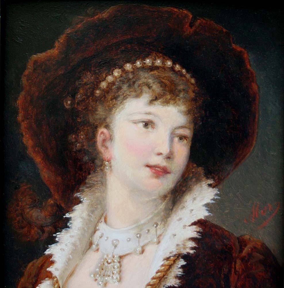 Austrian school (XIX) - An elegant Lady #4.3