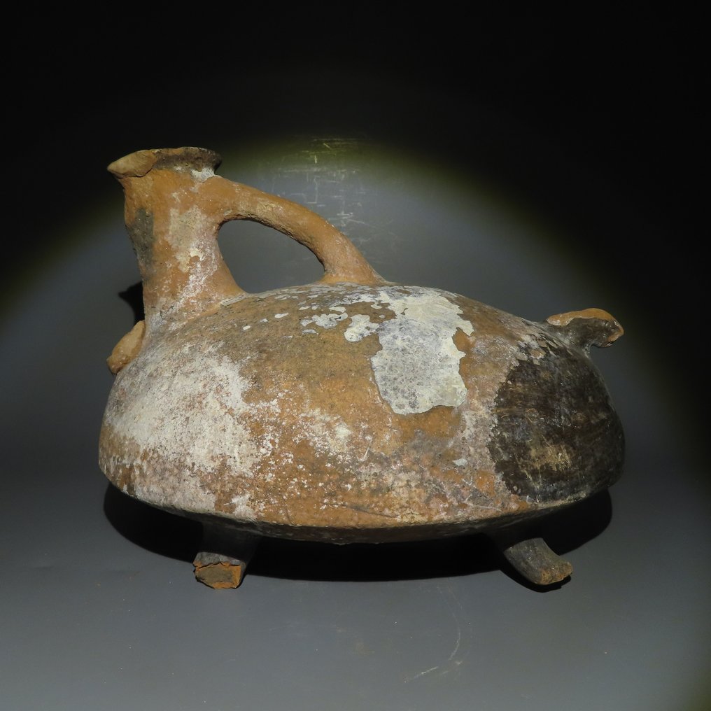 Edad del Bronce Terracota Contenedor de Askos con forma de pájaro. III-II milenio antes de Cristo. 22,5 cm de largo. #1.1