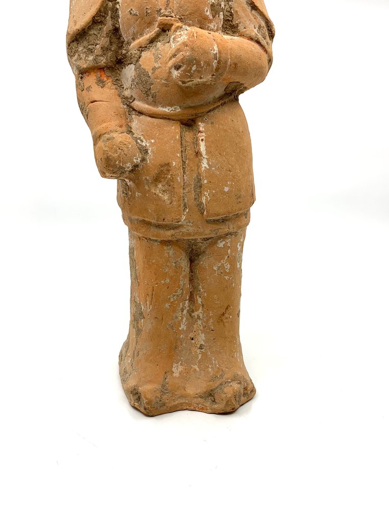 Antico cinese Terracotta Figura del soldato - 36 cm #2.1
