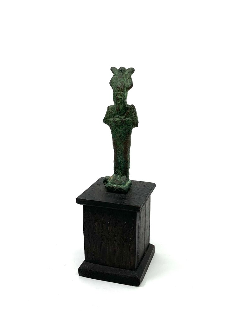Oldtidens Egypten Bronze, Osiris Skulptur - 13 cm #2.1
