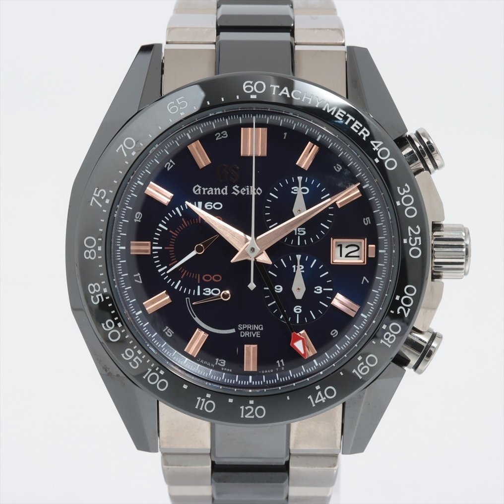Grand Seiko - GS Spring Drive GMT SBGC219 TI×CE AT Blue-Face No Extra Link - GS Spring Drive GMT - 男士 - 2011至现在 #1.1