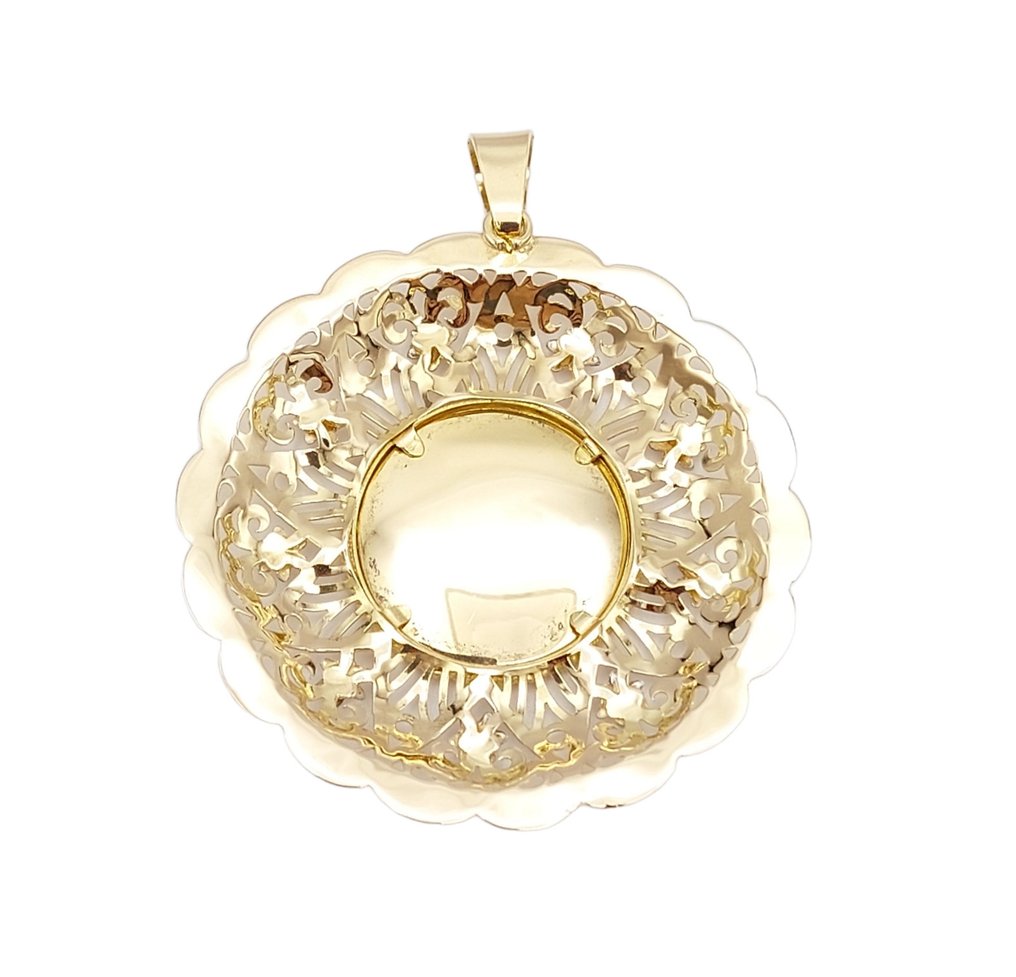 墜飾 - 18 克拉 黃金, 白金 #1.0