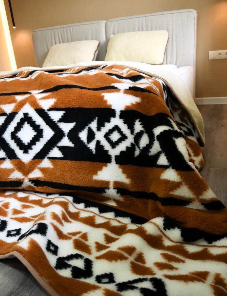 Carpathian merino wool - Blanket  - 200 cm - 220 cm #1.0