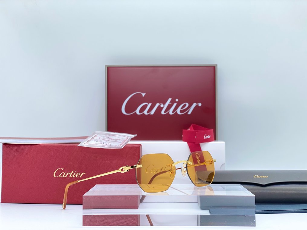 Cartier - Harmattan Gold Planted 18k - Solbriller #1.1