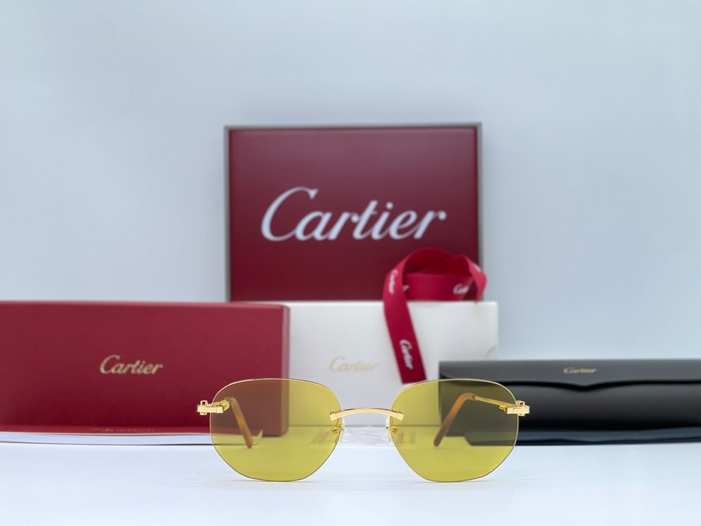 Cartier - Harmattan Gold Planted 18k - Ochelari de soare #2.1