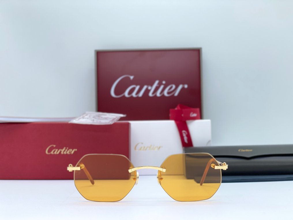 Cartier - Harmattan Gold Planted 18k - Ochelari de soare #2.2