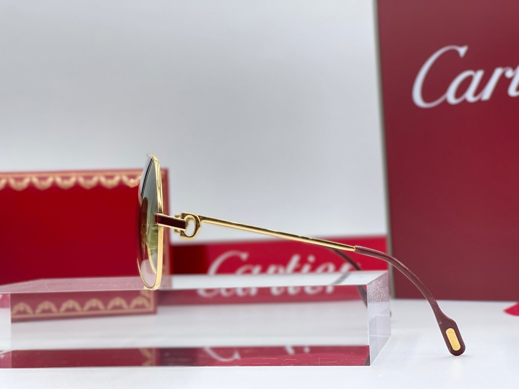 Cartier - Vendome Laque Bordeaux Gold Planted 18k - Occhiali da sole #2.2