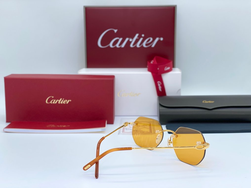 Cartier - Harmattan Gold Planted 18k - Gafas de sol #3.2