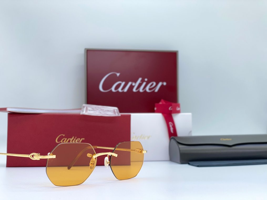 Cartier - Harmattan Gold Planted 18k - Ochelari de soare #3.1