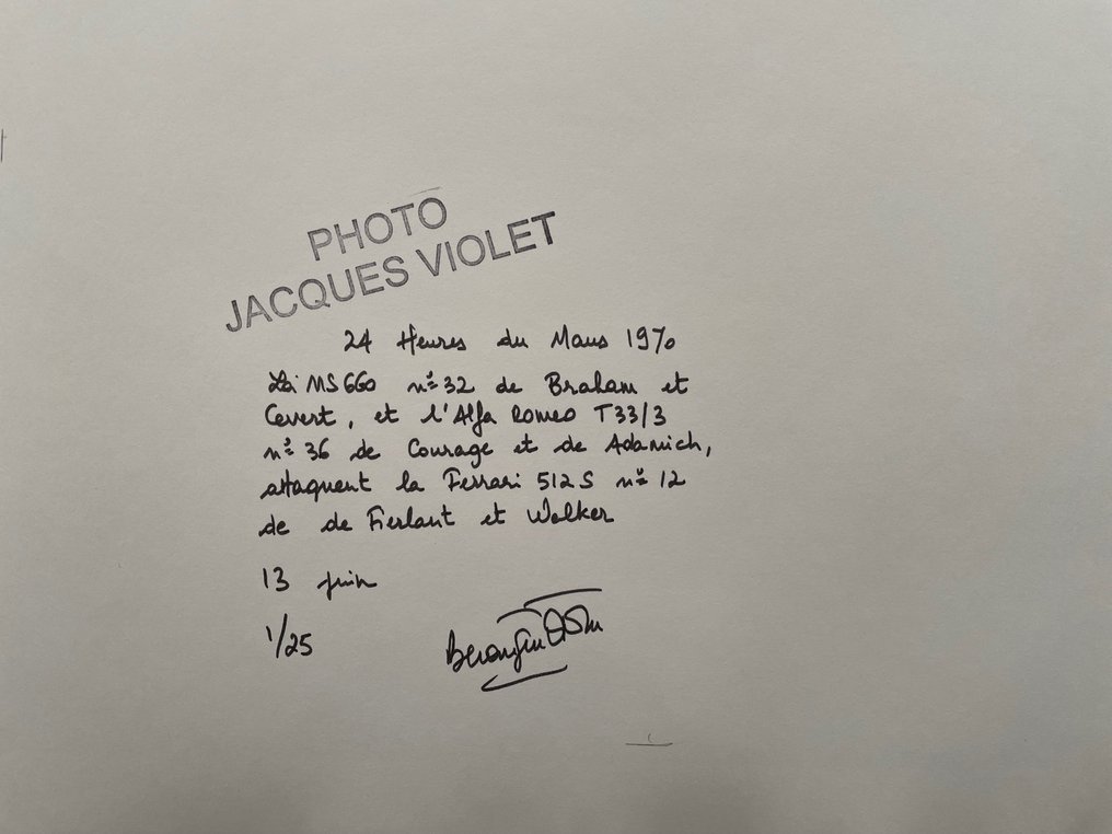 Jacques Violet 1936 – 2021 - 24 heures du Mans 1070, La MS660 N°32 #3.1