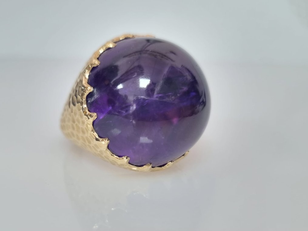 18 kt. Yellow gold - Ring - 42.12 ct Amethyst #1.1
