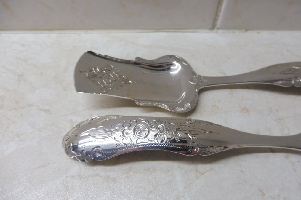 Biedermeier gemberset - 833 zilver - Amsterdam - Σετ τζίντζερ (2) - 1858 #2.1