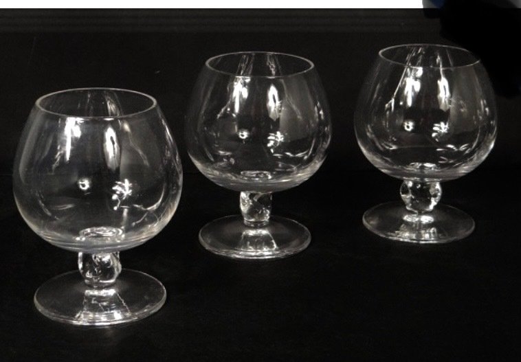 Daum Frères - Drinking glass - Orval - Cognac Glass - Crystal #2.1