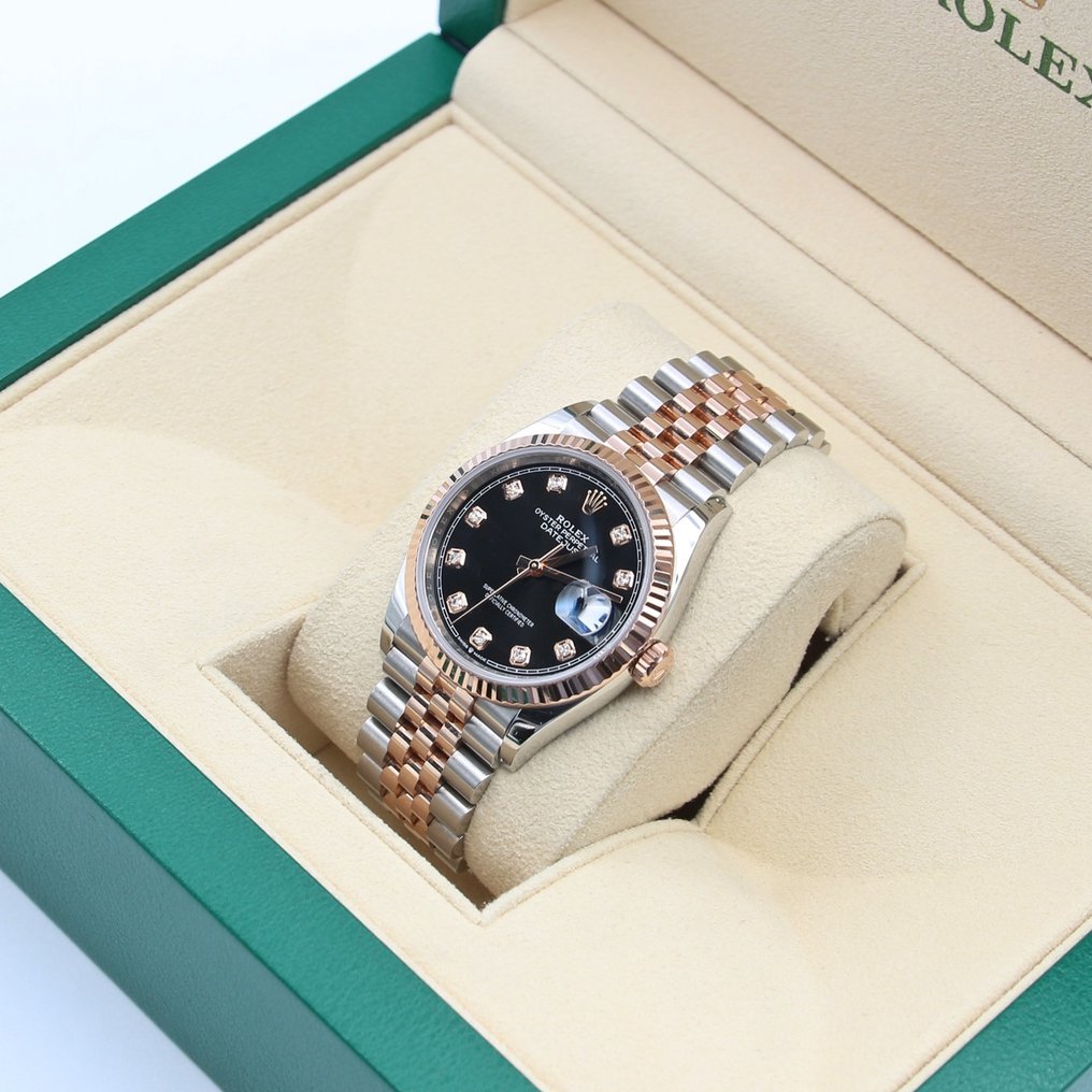 Rolex - Oyster Perpetual Datejust 36 'Diamonds Black Dial' - 126231 - Férfi - 2011 utáni #3.2