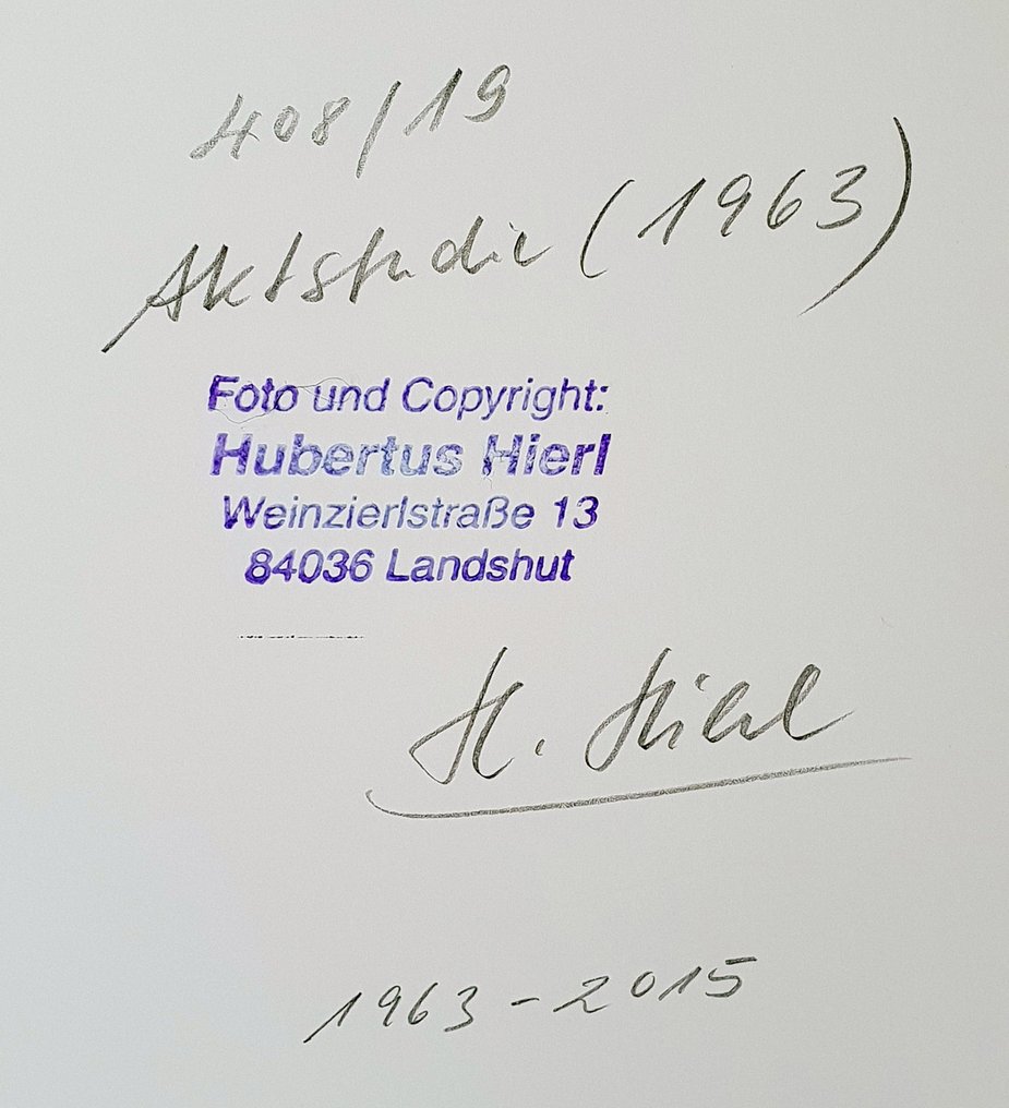 Hubertus Hierl (1940) - Aktstudie (1963) #3.2