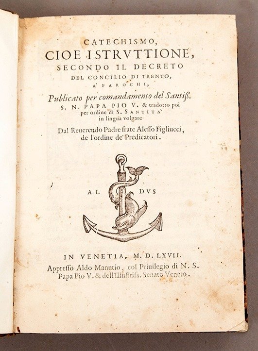 Alesso Figliucci - Catechismo Cioe Istruttione (Aldine Press) - 1567 #1.1
