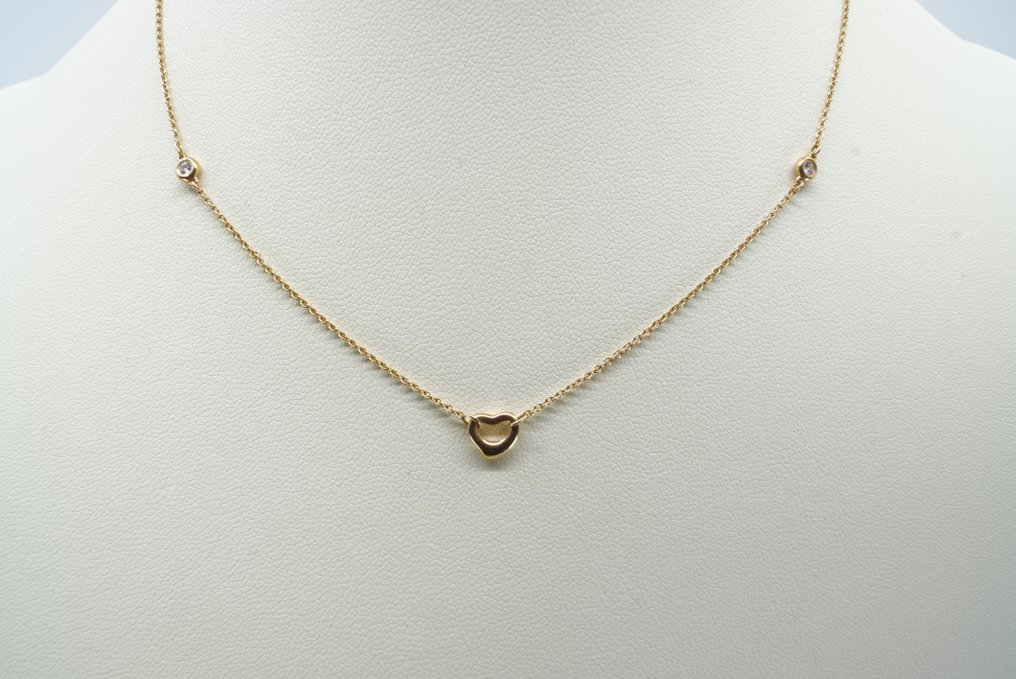 Tiffany & Co. - Halsband - Diamond Open Heart Necklace with diamonds - Roséguld  #2.1