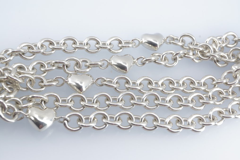 Tiffany & Co. - Bracelet - Multistrand Puffed Heart - Full Set Silver  #3.2