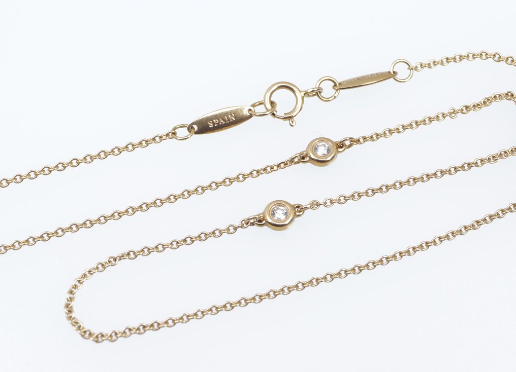 Tiffany & Co. - Collar - Diamond Open Heart Necklace with diamonds - Oro rosa  #3.1