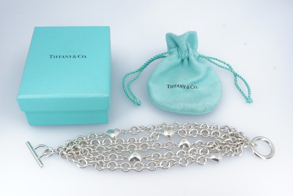 Tiffany & Co. - Bracelet - Multistrand Puffed Heart - Full Set Silver  #1.1