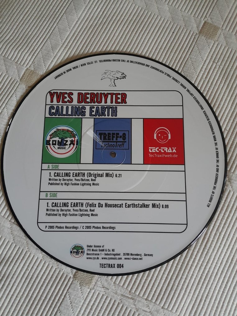 Bonzai - Calling Earth - rare Techno, Hard Trance - 限定图片盘 - 2006 #2.1