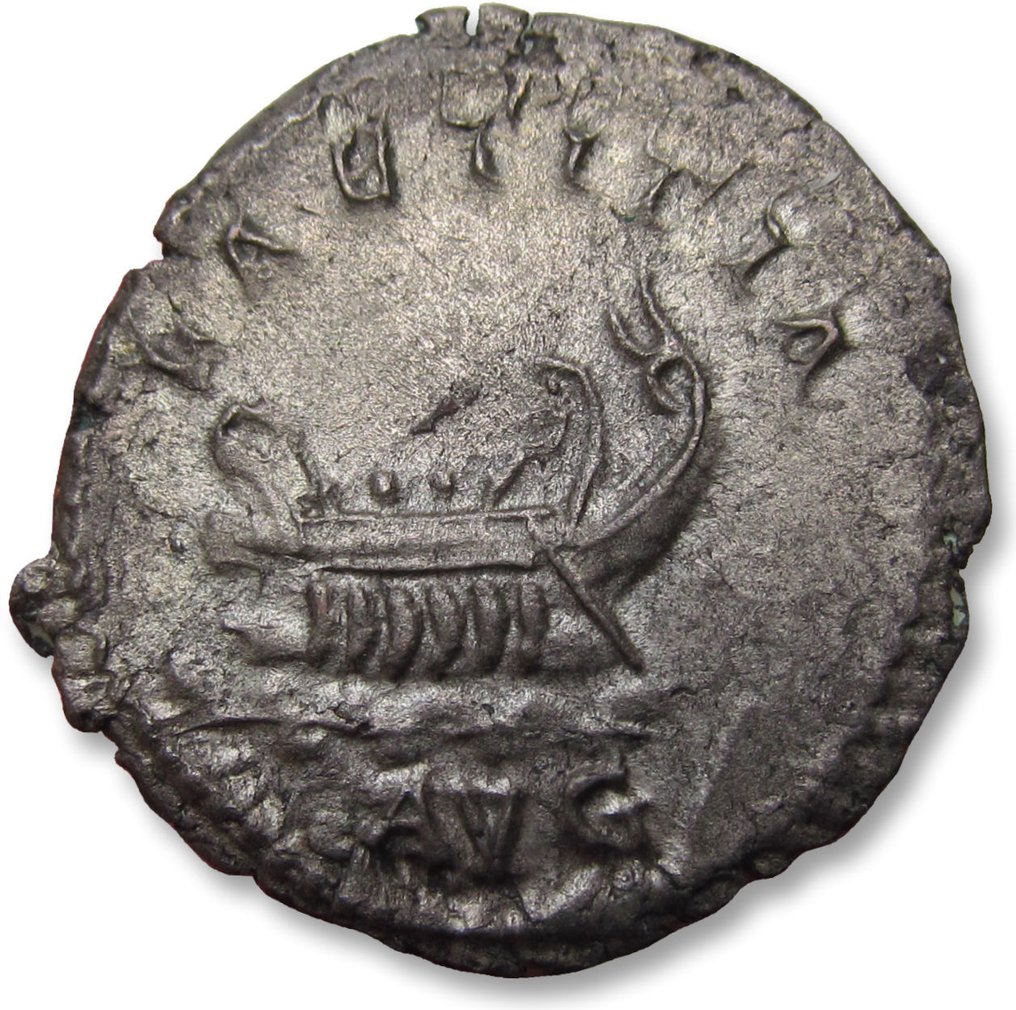 Romarriket. Postumus (AD 260-269). Silvered Antoninianus Treveri or Colonia Agrippinensis mint 261 A.D. - LAETITIA AVG - #1.1