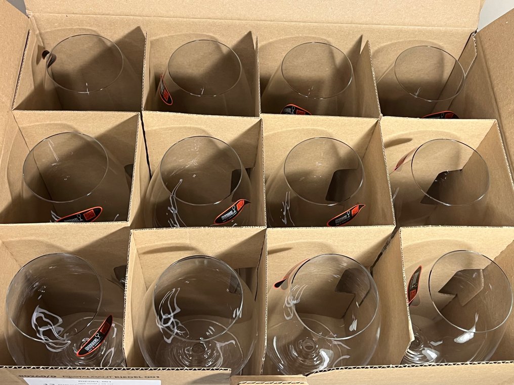 Riedel - 葡萄酒杯 (12) - 餐厅 001 - 水晶 - 配原装纸箱 #3.2