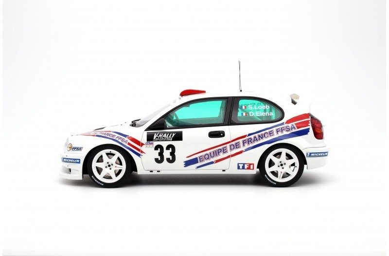 Otto Mobile 1:18 - Modell sportsbil - Toyota Corolla WRC FFSA Tour de Corse 2000 Loeb - OT996 #1.0