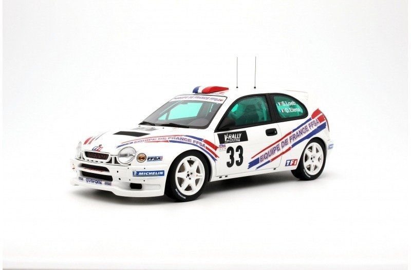 Otto Mobile 1:18 - Modell sportsbil - Toyota Corolla WRC FFSA Tour de Corse 2000 Loeb - OT996 #1.0