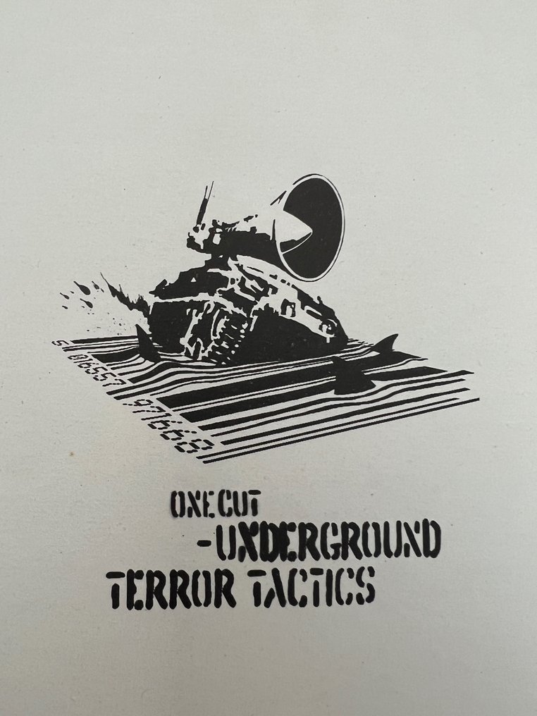 Banksy - One Cut ‎– Underground Terror Tactics EP - 黑膠唱片 - 第一批 模壓雷射唱片 - 2000 #2.1