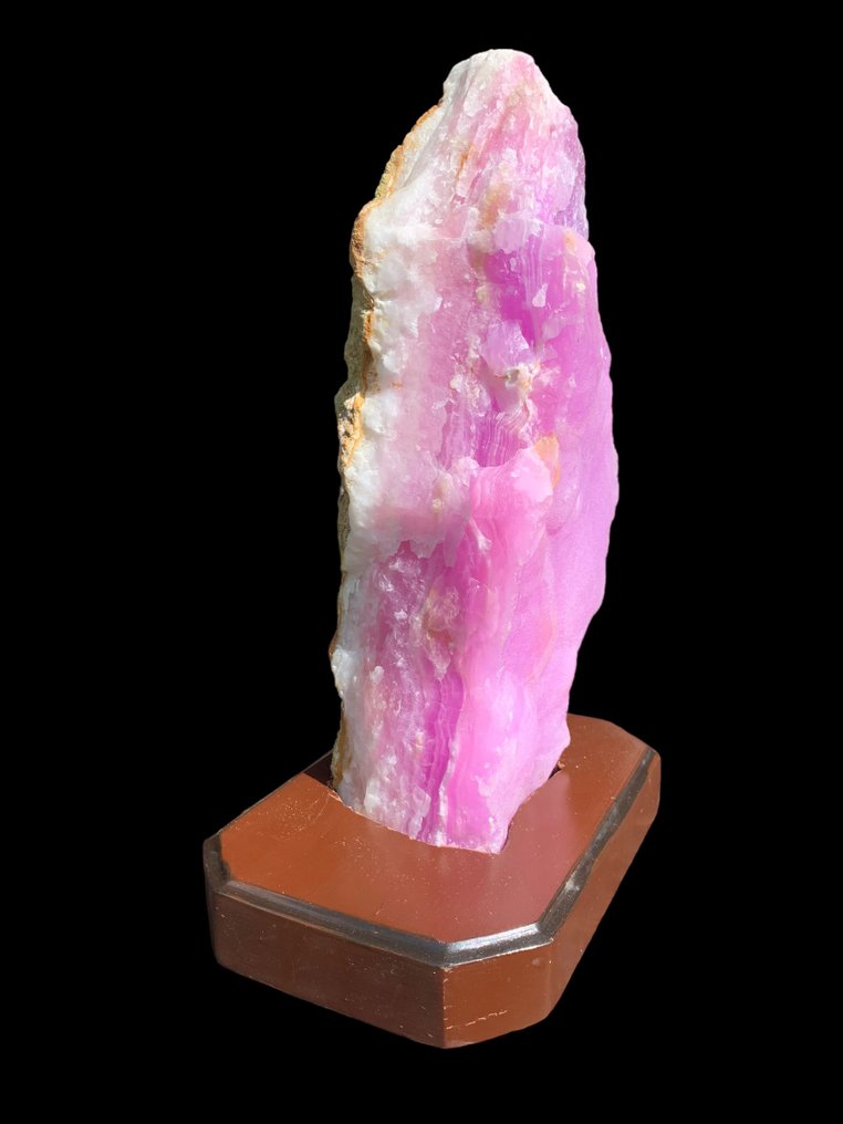 Meget sjælden naturlig pink aragonit høj kvalitet kæmpe rå Friform med stativ- 6.15 kg - (1) #1.2