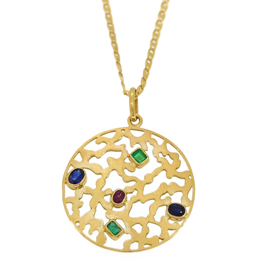 Necklace with pendant Yellow gold  #2.1