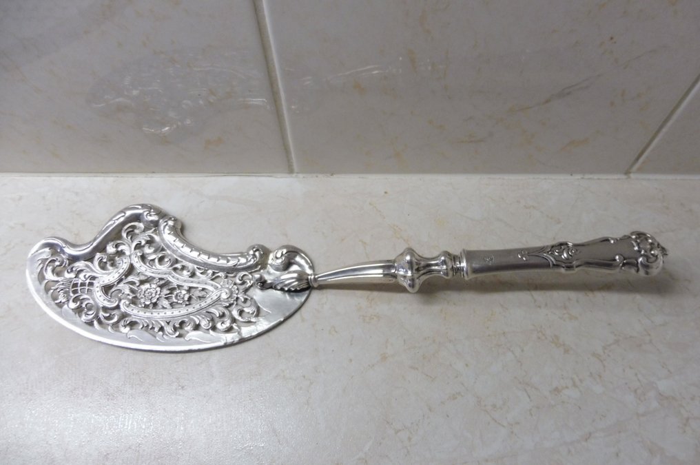 Visschep / Oostenrijk - Fish serving set - 1840/1850 #1.0