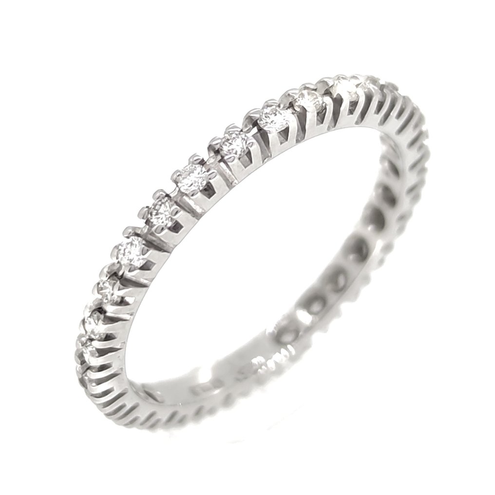 Ring - 18 kraat Hvidguld -  0.58 tw. Diamant  #1.1