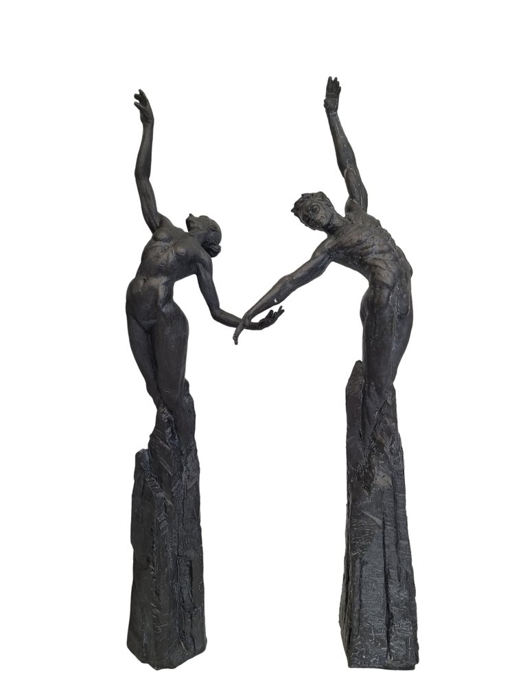 Statuetta - Man en vrouw - 53 cm (2) - Resina #1.0